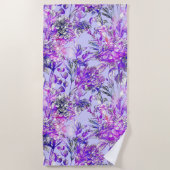 Plage Rideau de douche floral esthétique serviette de pl (Devant)