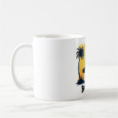 Plage Rider ☕ Rétro Surfer Tropical Mug (Gauche)