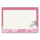 Plage Romance Recette Carte Rose (Dos)