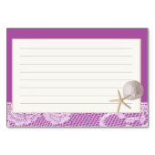 Plage Romance Recette Carte Violet (Dos)