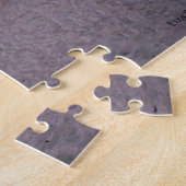 'Plage rose et bleue à l'aube' Puzzle (Côté)