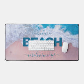 Plage rose tropicale Bermudes Vacances (Clavier et souris)