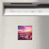 Plage Sable Tropical Mariage Moderne Waves Magnet (In Situ (Lave-vaisselle))