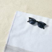 Plage Sable Yachting avec Seagul Cust. Serviette de plag (En situation)