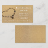 Plage sablonneuse avec des cartes de visite de (Devant / Derrière)