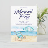 Plage Sand Chaire de retraite Partie Invitation (Debout devant)