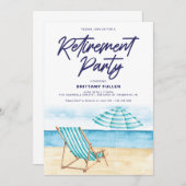 Plage Sand Chaire de retraite Partie Invitation (Devant / Derrière)