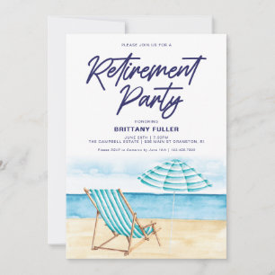 Plage Sand Chaire de retraite Partie Invitation
