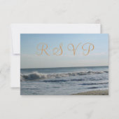 Plage Sand Ocean Waves Mariage RSVP (Devant)