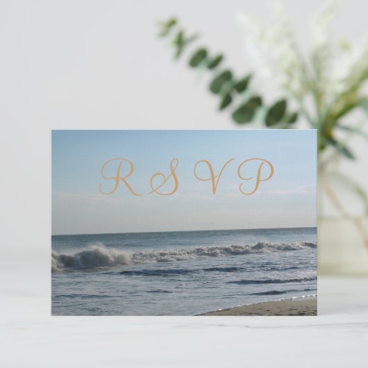 Plage Sand Ocean Waves Mariage RSVP (Debout devant)