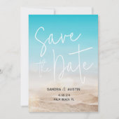 Plage "Save the Date" Faire-part de mariage (Devant)