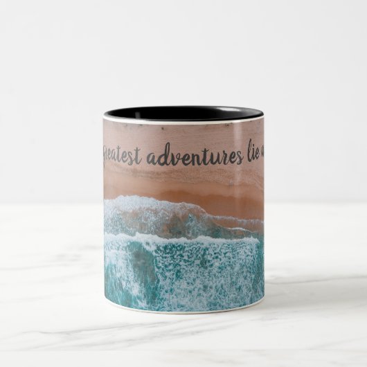 Plage scène plus grande aventure, Mug (Centre)