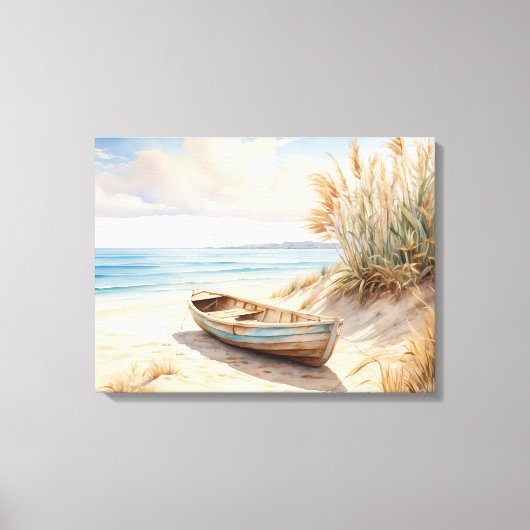 Plage Scène Toile Mur Art (Recto)