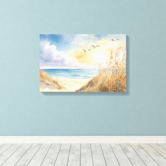 Plage Scène Toile Mur Art (Insitu (Plancher de Bois))