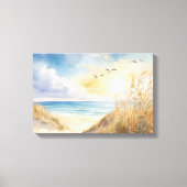 Plage Scène Toile Mur Art (Recto)