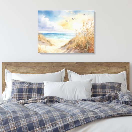 Plage Scène Toile Mur Art (Insitu(Chambre))
