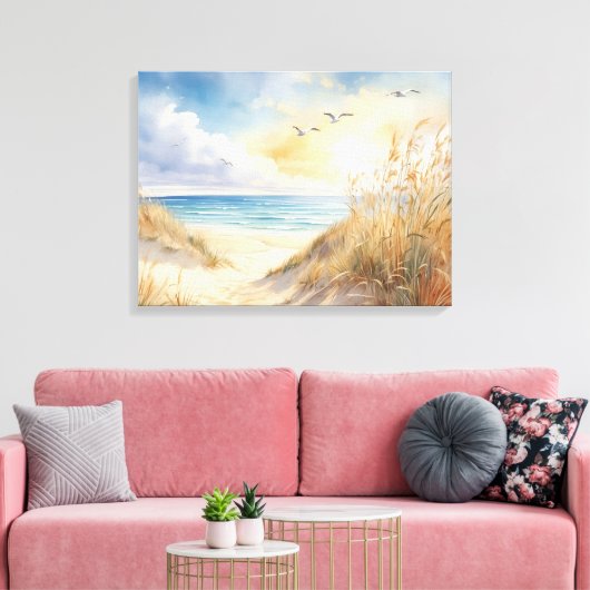 Plage Scène Toile Mur Art (Insitu(Salon))