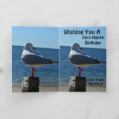 Plage Sea Gull, carte d'anniversaire (Intérieur)