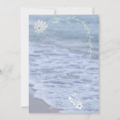 Plage Seashore Invitation de la douche nuptiale (Dos)