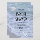 Plage Seashore Invitation de la douche nuptiale (Devant / Derrière)