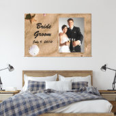 Plage Serenity Mariage Photo Toile Enveloppée (Insitu(Chambre))