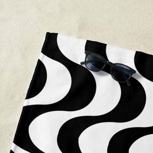 Plage Serviette Copacabana motif (En situation)