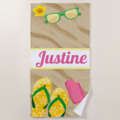 Plage Serviette de bascules électroniques et d'amusement (Devant)