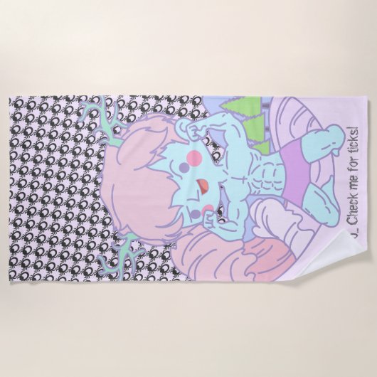 Plage Serviette de coutil !  Conception d'île des 2019 (Devant)