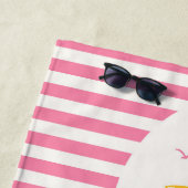 Plage Serviette de lifeguard Miami avec amour (En situation)
