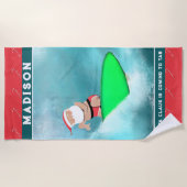 Plage Serviette de Noël (Devant)