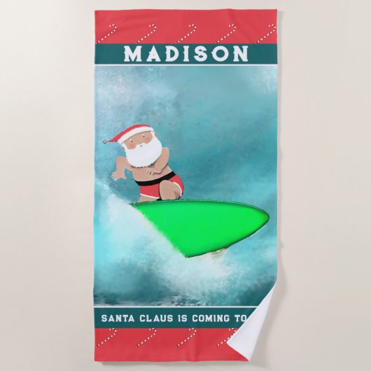 Plage Serviette de Noël (Devant)