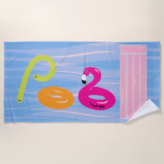 Plage Serviette de piscine personnalisée | Serviette de