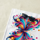 Plage Serviette de plage, 70"x35", Papillons Graphiques  (En situation)