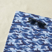 Plage Serviette de plage—Camo bleu (En situation)