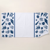 Plage Serviette de plage—Coques (Devant)