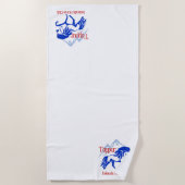 Plage Serviette de plage/couverture de selle (Devant)