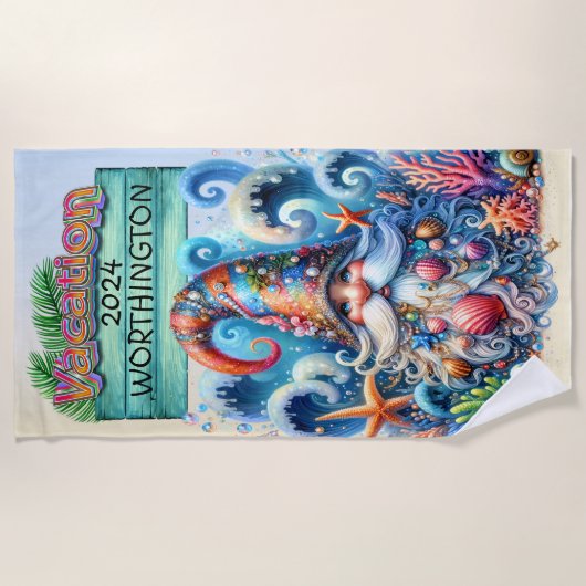 Plage serviette de plage Gnome (Devant)