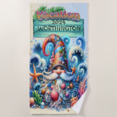 Plage serviette de plage Gnome (Devant)