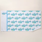 Plage Serviette de plage-Hippocampe (Devant)