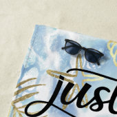 Plage Serviette de plage, juste mariée pour le mariage s (En situation)