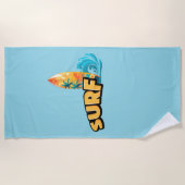 Plage Serviette de surf pour les amateurs de surf (Devant)