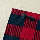 Plage Serviette en plaid de buffle Monogram (En situation)