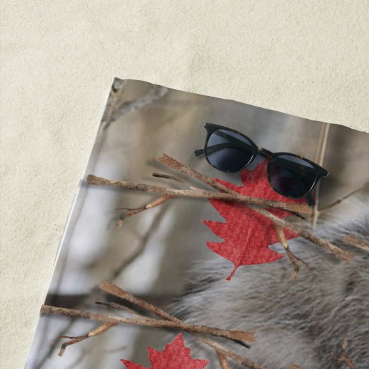 Plage Serviette Opossum Nature (En situation)