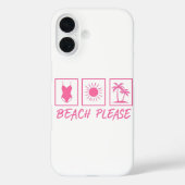 Plage S'il vous plaît coque iphone (Verso)