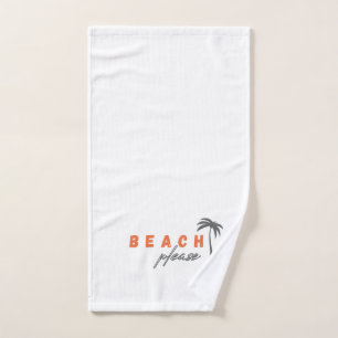 plage s'il vous plaît. palmier. moderne serviette 