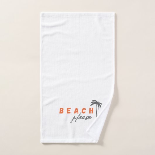 plage s'il vous plaît. palmier. moderne serviette  (Serviette à main)
