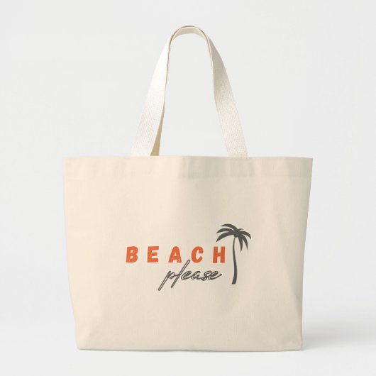plage s'il vous plaît. palmier. Sacs (Devant)