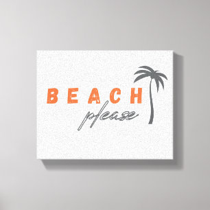 plage, s'il vous plaît. Peinture murale en toile
