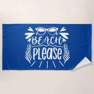 Plage s'il vous plaît serviette de plage