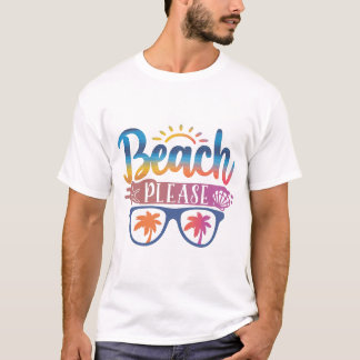 Plage S'Il Vous Plaît, T-shirt Vacances Été